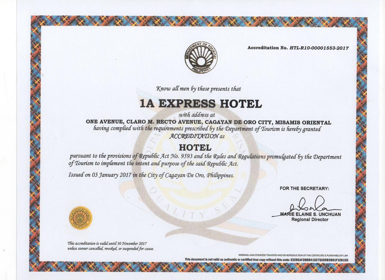 1A Express Hotel Cagayan de Oro Eksteriør billede